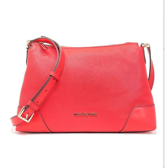 Michael Kors 🐾 NWT Coral Reef Crosby Medium Leather Shoulder Bag, MSRP $248 - Picture 1 of 16